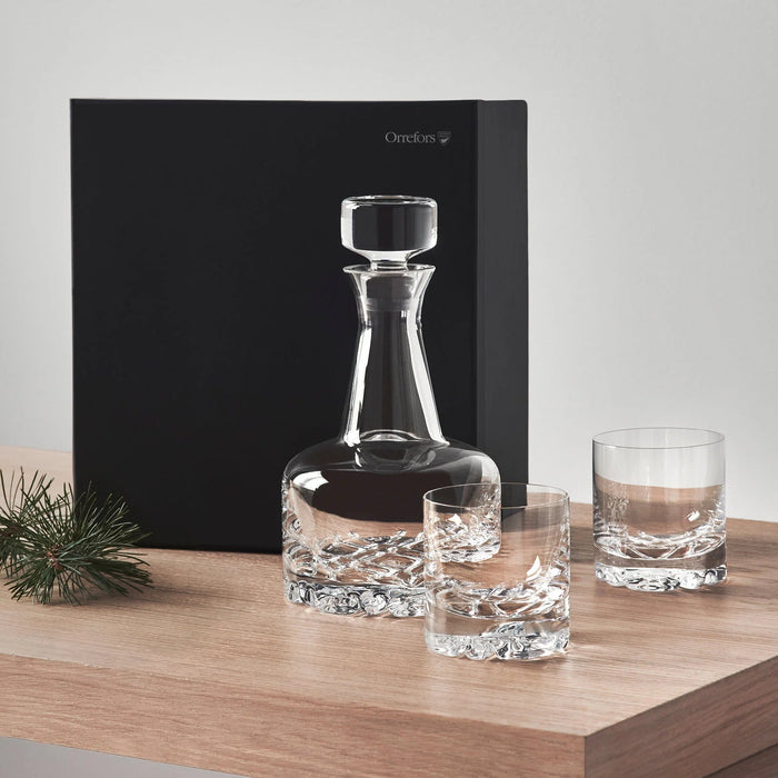 Elegant Crystal 3 Piece Drink Set by Orrefors
