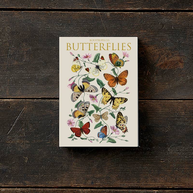Card Pack: Butterflies 8 Card Pack with Envelopes Designed by Koustrup & Co Denmark