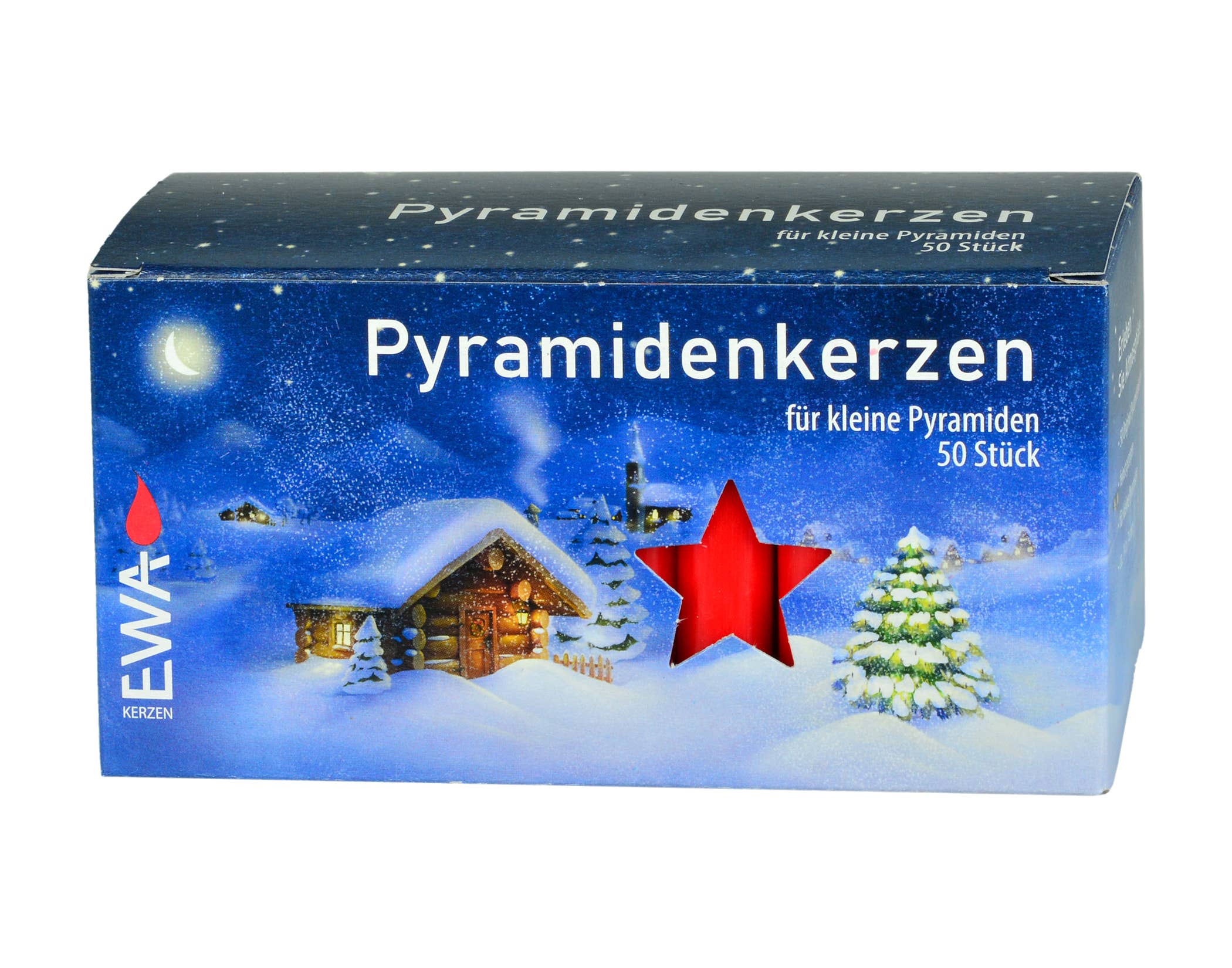 Candles: Box/50 Red Pyramid Candles