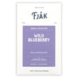The Fjåk Nordic Collection Milk Chocolate Bar with Wild Blueberry 50% (60g) is an award-winning, organic, gluten-free Norwegian craft chocolate, packaged with a purple label.