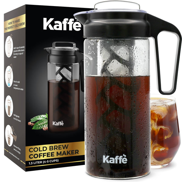 Cold Brew Coffee Maker - Brocca Per Tè E Ghiaccio, In Vetro, Riutilizzabile, Per Limonata, Vino, Succo, 180 Ml - 4