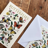 Card Pack: Butterflies 8 cards w/envelopes- made in Europe Designed by Koustrup & Co Denmark