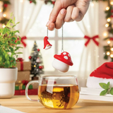 Tea Strainer: Enchan-Tea Loose Leaf Tea Strainer Diffusers - Silicone Mushroom Tea Holder & Gnome