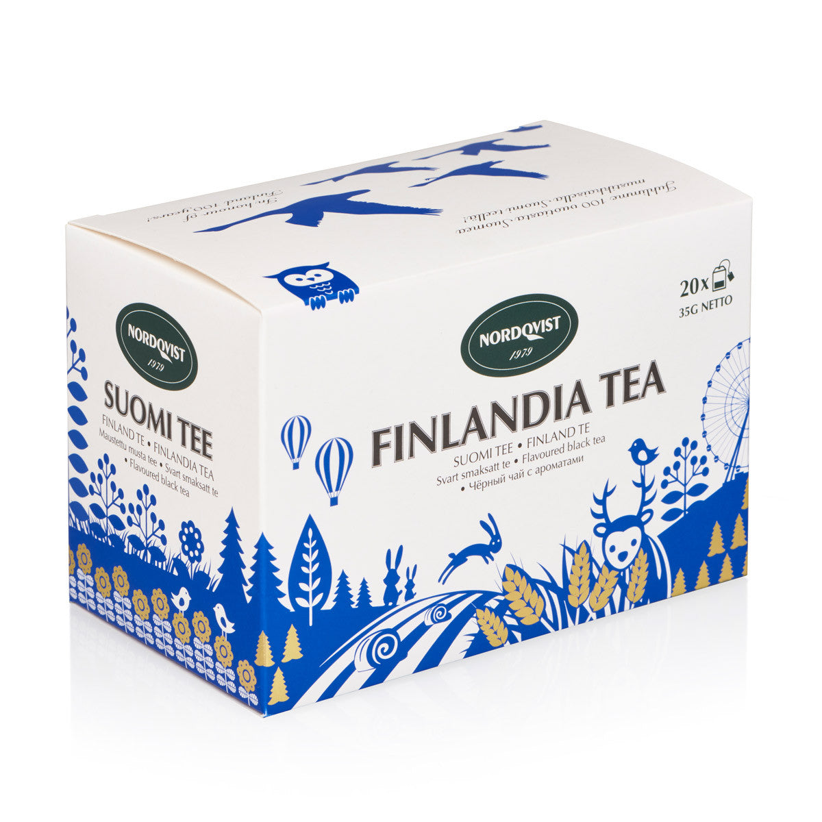 Tea: Nordqvist Finlandia Blueberry Flavored Black Tea Bags