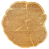The Tree of Life Bamboo Serving Board is a 13 wooden board shaped like a tree cross-section, featuring visible growth rings and 800+ engraved silhouettes of exotic and endangered animal species.