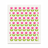 Dishcloth: Tulips Swedish Dish Cloth by Jangneus of Sweden 6.75" x 8"
