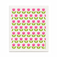 Dishcloth: Tulips Swedish Dish Cloth by Jangneus of Sweden 6.75" x 8"