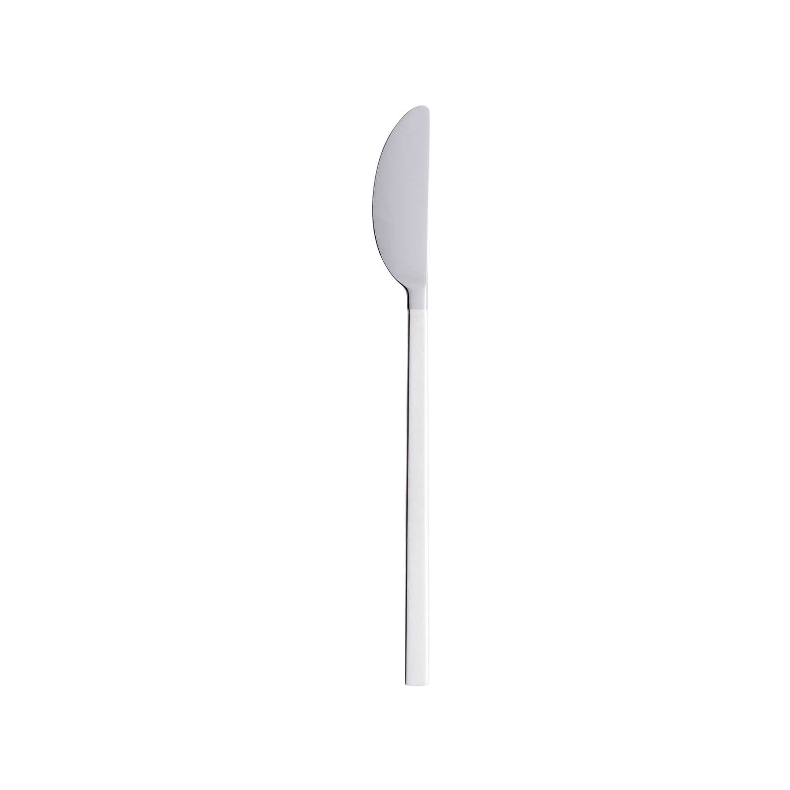 The Gense - Silver Dining Set CPB 2091 table knife, featuring a straight handle and smooth blade, is elegantly showcased against a plain white background.