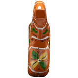 The Gammelröd Old Red Swedish Dala Horse is a 16 cm hand-carved ceramic figurine, hand-painted with green, yellow, and white floral patterns inspired by traditional Scandinavian craftsmanship, shown from the front against a white background.