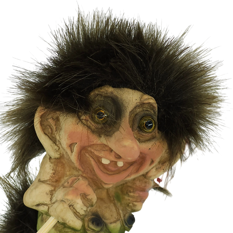 Troll: NyForm Troll with Snowshoes and Norwegian Flag 10cm or 4." Tall from Norway