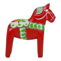 Figurine: Dala Horse Replica by Nordic Souvenir 5.5" Tall Wooden Horse