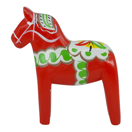 Figurine: Dala Horse Replica by Nordic Souvenir 5.5" Tall Wooden Horse