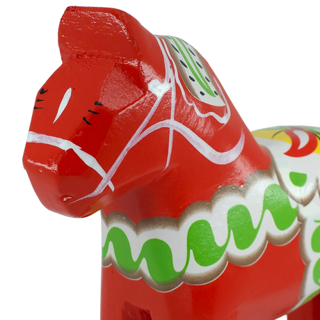 Figurine: Dala Horse Replica by Nordic Souvenir 5.5" Tall Wooden Horse
