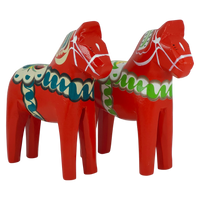 Figurine: Dala Horse Replica by Nordic Souvenir 5.5" Tall Wooden Horse