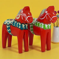 Figurine: Dala Horse Replica by Nordic Souvenir 5.5" Tall Wooden Horse