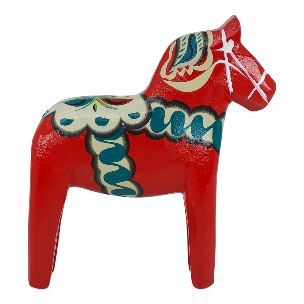 Figurine: Dala Horse Replica by Nordic Souvenir 5.5" Tall Wooden Horse