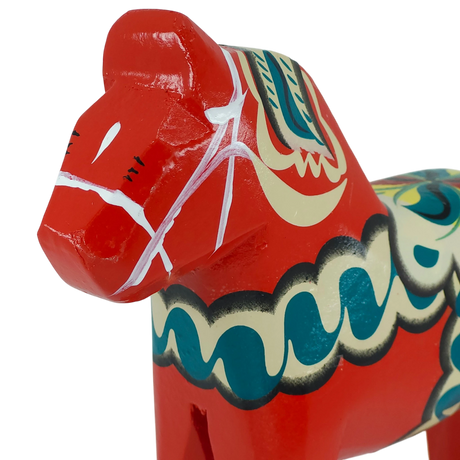 Figurine: Dala Horse Replica by Nordic Souvenir 5.5" Tall Wooden Horse