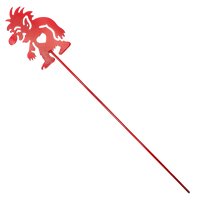 Garden Stake: Red Troll Garden Stake (30" Height)