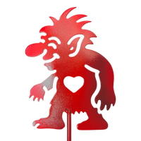 Garden Stake: Red Troll Garden Stake (30" Height)