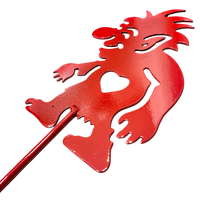 Garden Stake: Red Troll Garden Stake (30" Height)