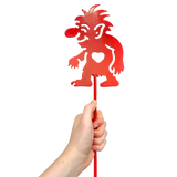 Garden Stake: Red Troll Garden Stake (30" Height)