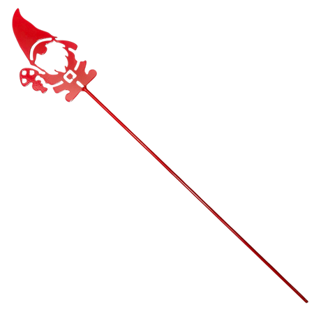 Garden Stake: Red Tomte - Gnome Metal Garden Stake (30" Height)