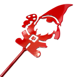 Garden Stake: Red Tomte - Gnome Metal Garden Stake (30" Height)
