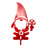 Garden Stake: Red Tomte - Gnome Metal Garden Stake (30" Height)