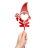 Garden Stake: Red Tomte - Gnome Metal Garden Stake (30" Height)