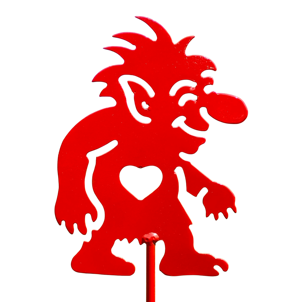 Garden Stake: Red Troll Garden Stake (30" Height)