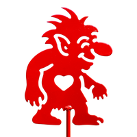 Garden Stake: Red Troll Garden Stake (30" Height)