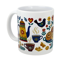 Mug: Swedish Fika Traditions Wraparound Ceramic Mug (11 oz)