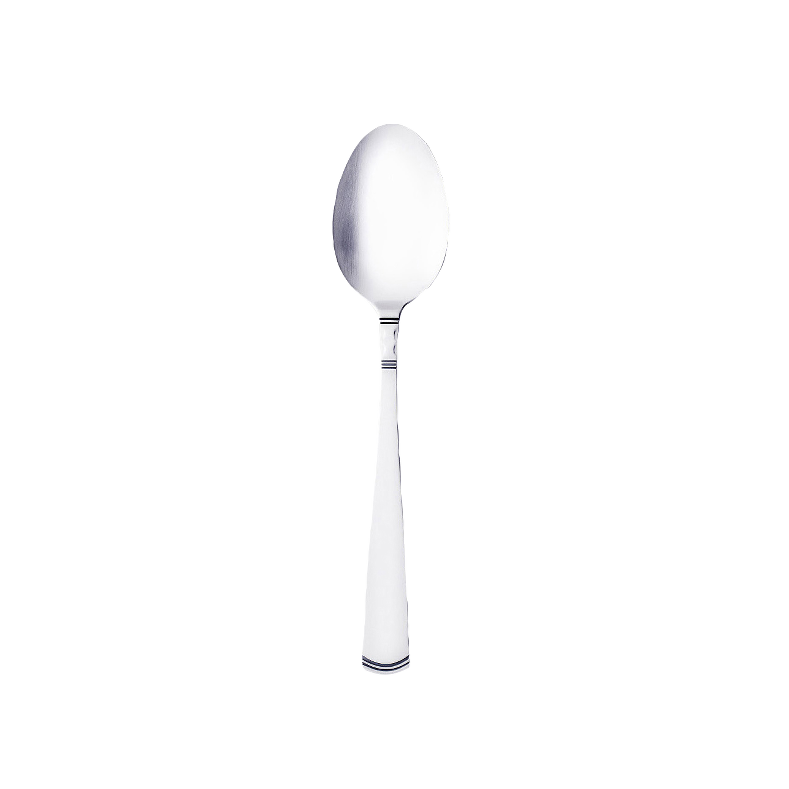 Silver spoon from the Gense - Silver Dining Set Rosenholm 830, featuring a simple and elegant design, placed on a plain white background.