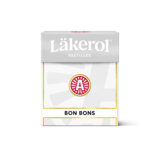 Package of Candy: Läkerol Pastilles Bon Bons (.88oz), featuring a unique logo on the front. These chewy pastilles provide a delightful way to freshen your breath.