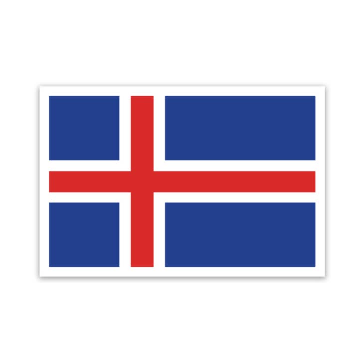 Sticker: Iceland Flag