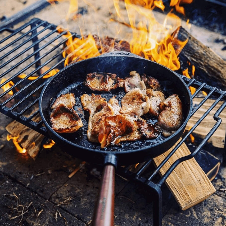 Skeppshult: Deep Skillet With Walnut Handle 11" / 28 cm