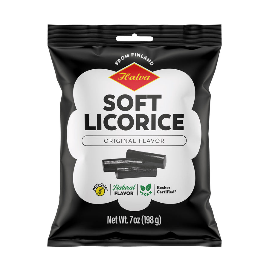 Candy: Halva - Soft Licorice, Original Black Licorice (7oz)