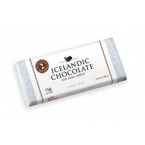 Candy: Noi Sirius Semi Sweet Chocolate 45% 2/Pk Bar
