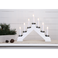 Candelabra: Star Trading - Ada, White, Electric 7-Light