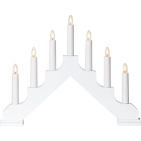 Candelabra: Star Trading - Ada, White, Electric 7-Light