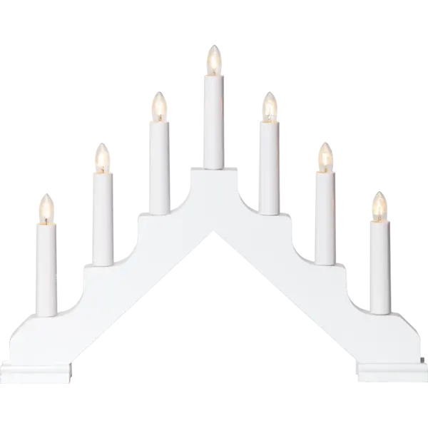 Candelabra: Star Trading - Ada, White, Electric 7-Light