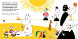 Enjoy a seaside picnic with Moominvalley friends in "Book: Moominvalley Friends at the Seaside" by Katariina Heilala—read and play with wooden Moomin figures, perfect for young fans of interactive board books.