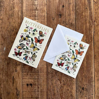 Card Pack: Butterflies 8 cards w/envelopes- made in Europe Designed by Koustrup & Co Denmark