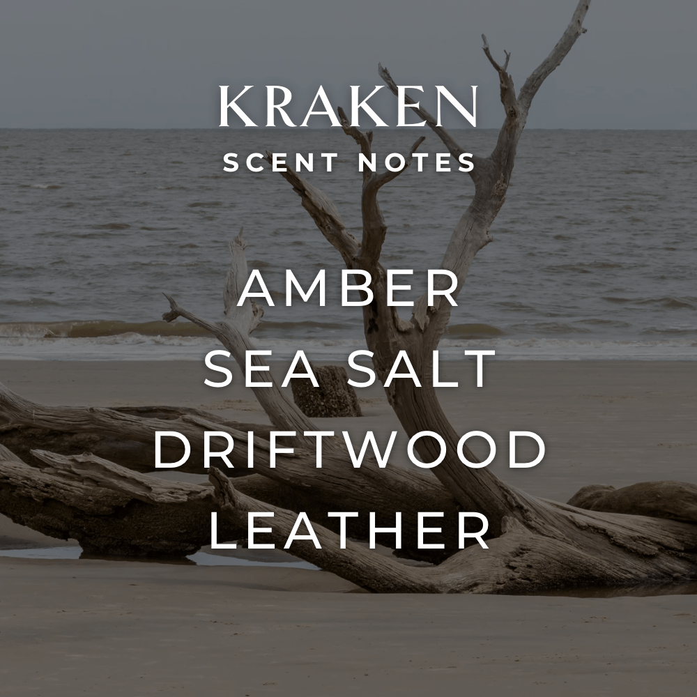 Spray: Kraken Room + Linen or Room Spray by Fjord and Fable 4 fl oz Scent Amber, Sea Salt, Driftwood, Leather,