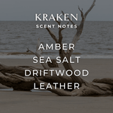 Spray: Kraken Room + Linen or Room Spray by Fjord and Fable 4 fl oz Scent Amber, Sea Salt, Driftwood, Leather,