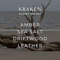 Spray: Kraken Room + Linen or Room Spray by Fjord and Fable 4 fl oz Scent Amber, Sea Salt, Driftwood, Leather,