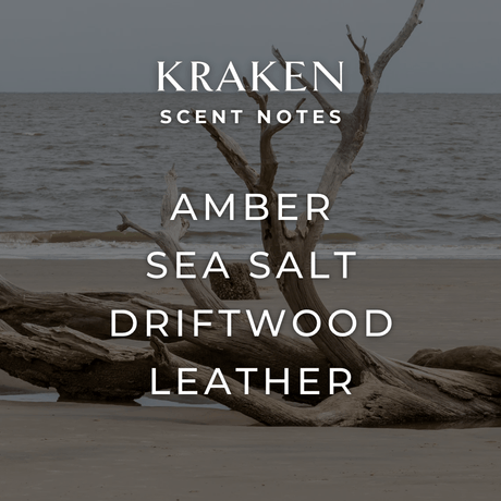 Spray: Kraken Room + Linen or Room Spray by Fjord and Fable 4 fl oz Scent Amber, Sea Salt, Driftwood, Leather,