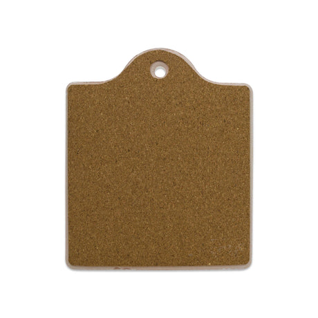 Tile: Uff Da! Ceramic Cork Backed Cheeseboard Wall Decor 6.25" wide x 7.5" high