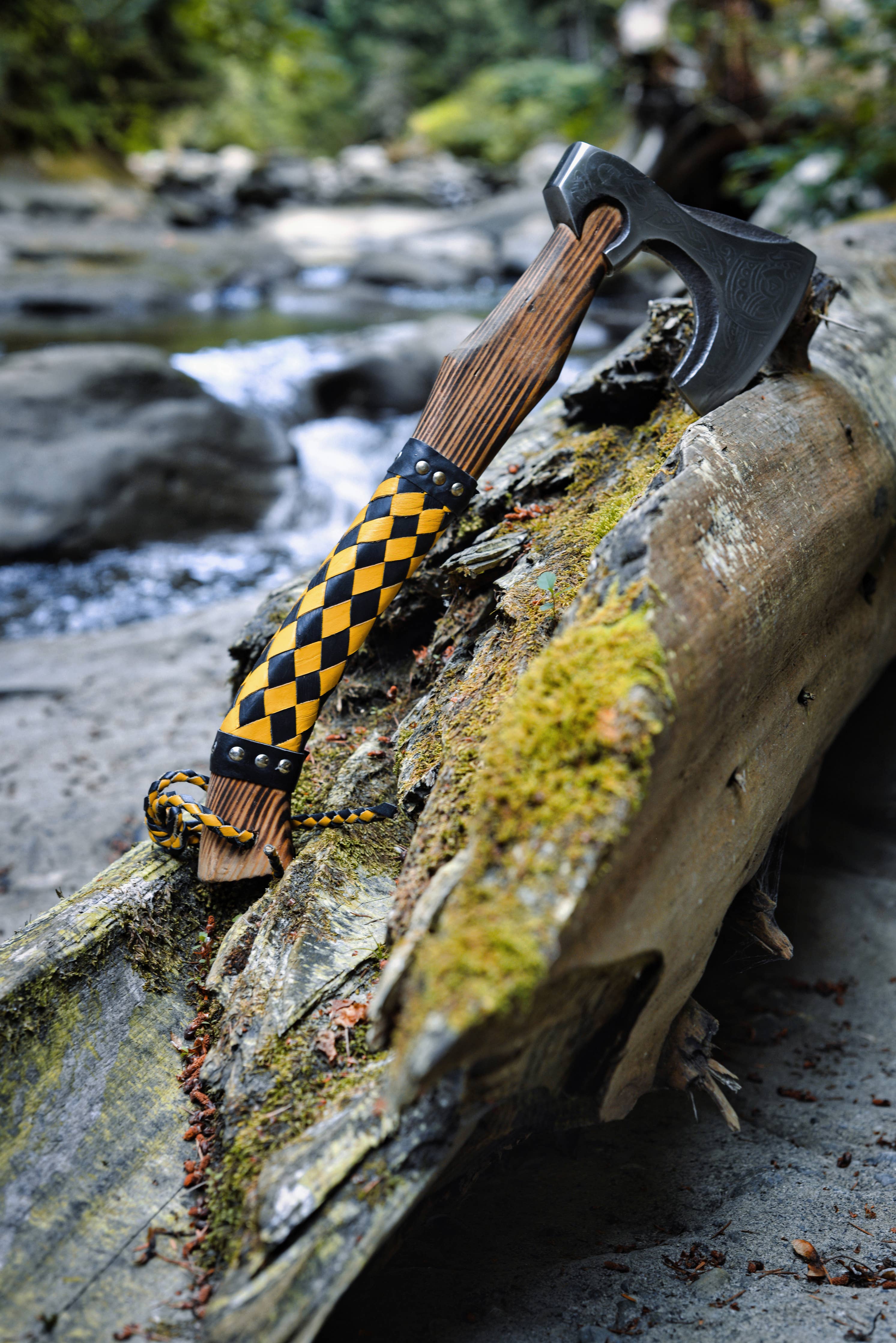 Axe: Yellow Only Viking Axe - Premium Handcrafted Gift