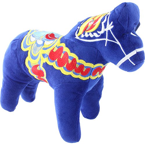 Plush: Dala Horse Blue Dalahast